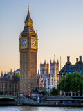 Houses of Parliament and Big Ben viewed from across the Thames