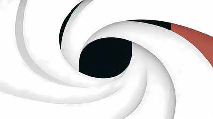 Wall Mural - White background stripes 3d wavy pattern, elegant abstract striped pattern, interesting spiral architectural minimal white grey backdrop, 3d render illustration. abstract spiral. Illustration