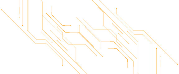 Poster - Vector modern digital circuit technology background