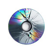 © Nagehan - Cracked digital versatile disc (DVD), ruined by the shatter of disc