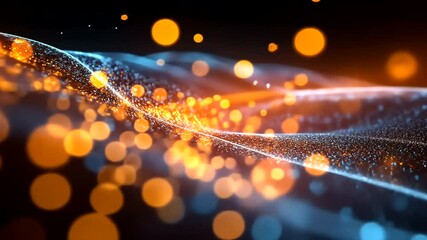 Poster - Abstract digital particles display