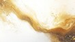 © Mustafa - Abstract gold flow on white