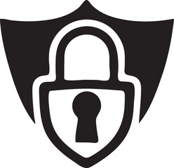 cyber security padlock protection icon