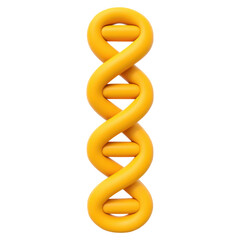 Poster - Yellow Twisted Shape with Smooth Curves and Minimal Design Aesthetic, isolated on transparent background.