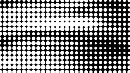 Poster - Halftone Pattern Circles Background Animation  