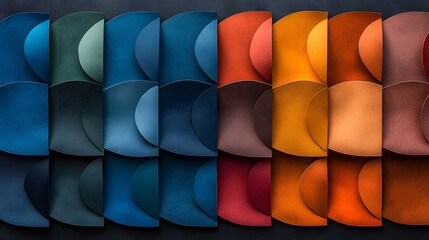 Aufkleber - Abstract Colorful Paper Squares Texture Background
