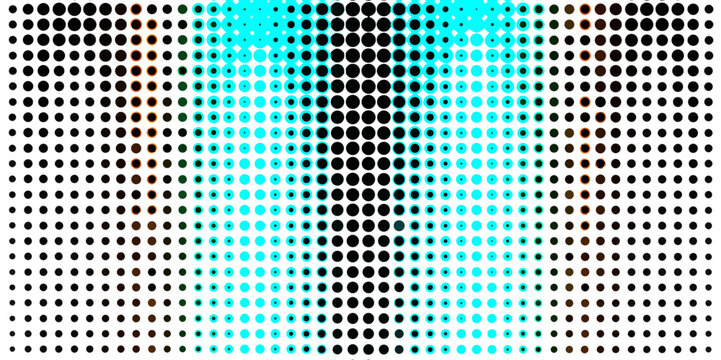 Abstract colorful halftone dots background pop art texture overlay grunge dots monochrome background, modern creative art design geometric pattern halftone effect distressed texture background.