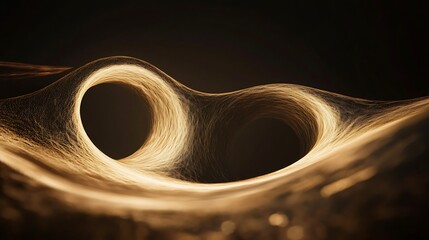Wall Mural - visualization of quantum gravity in action where space time behaves unpredictably near the singulari