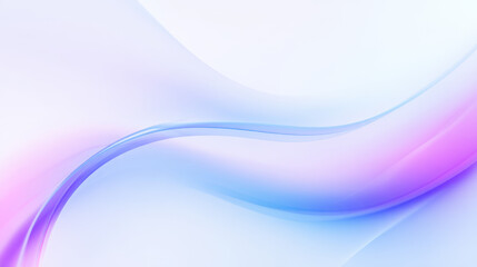 Fototapete - Abstract digital waves and ribbons in blue, pink, and purple hues, blending seamlessly into a smooth and glossy background, highlighting futuristic and artistic design elements.