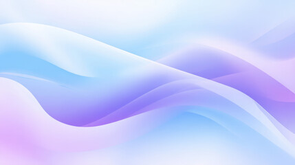 Leinwandbilder - Abstract digital waves and ribbons in blue, pink, and purple hues, blending seamlessly into a smooth and glossy background, highlighting futuristic and artistic design elements.