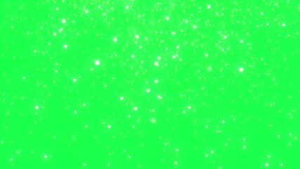 Canvas Print - infinite stars 4k video, transparent on green screen