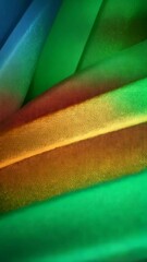 Poster - Colorful textured abstract background with smooth flowing rainbow gradient ribbon patterns and glowing bokeh effect, creating a vibrant and visually dynamic scene