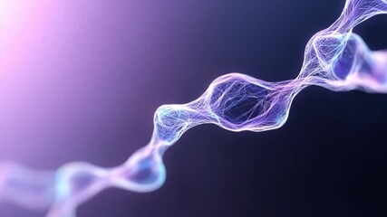 Leinwandbilder - Abstract Neural Network: A mesmerizing close-up captures a digital representation of a neural network, with glowing lines of energy weaving intricate pathways against a gradient backdrop.