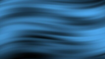 Poster - Soft blue waves create an abstract, smooth flowing pattern against a dark background, Abstract texture Gradient motion Background animation.