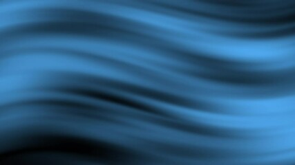 Poster - Soft blue waves flow diagonally across a dark background, creating an abstract and tranquil visual effect, Abstract texture Gradient motion Background animation.