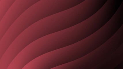 Poster - Curved, wavy maroon lines create an abstract and modern layered background with a soft gradient effect, Abstract texture Gradient motion Background animation.
