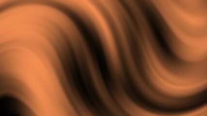 Poster - Smooth waves of orange and brown form a soft abstract background with flowing curves, Abstract texture Gradient motion Background animation.