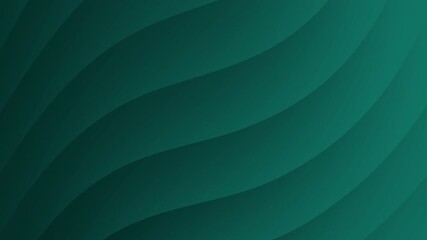 Poster - Green abstract background with smooth, wavy, layered lines and a subtle gradient effect, Abstract texture Gradient motion Background animation.