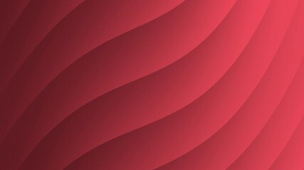Poster - A smooth red abstract background featuring soft, wavy lines and gradients for a modern look, Abstract texture Gradient motion Background animation.