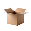 © Yhs City - Open brown cardboard shipping box isolated on transparent background