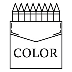Poster - crayon watercolor spray color icon
