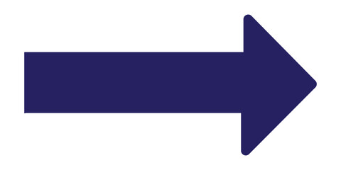 Poster - Black arrow icon. long arrow icon pointing to right side. Blue long arrow icon . long arrow icon isolated on white background.