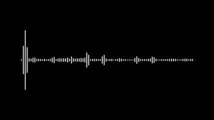 Poster - Abstract sound waves isolated on black background. Digital radio signal symbols. Abstract music wave, radio signal frequency and digital voice . audio lines isolated on black background.