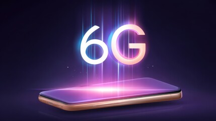 Poster - A futuristic smartphone display featuring vibrant 