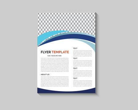 Corporate creative colorful business flyer template design, abstract business flyer, vector template design 