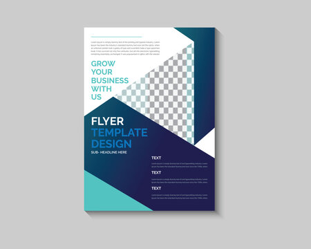 Corporate creative colorful business flyer template design, abstract business flyer, vector template design 