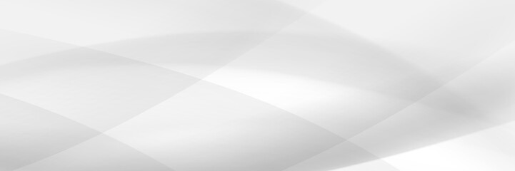 Fototapete - White abstract background with soft diagonal gradient wave lines