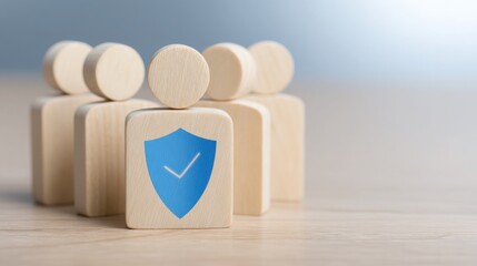 Poster - corporate governance icon concept featuring a shield icon within a structured framework emphasizing 