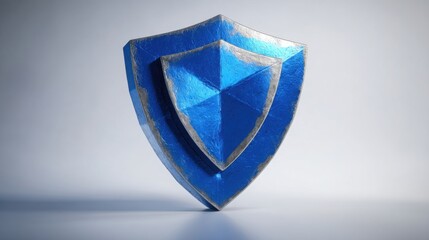 Poster - corporate governance icon concept featuring a shield icon within a structured framework highlighting