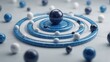 © KohXD - Creative conceptualization of a sequenced campaign grid icon based on fibonacci principles in a deli environment