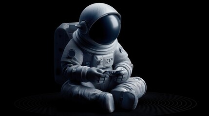 Poster - Conceptual illustration of zero gravity manufacturing financial models with innovative ideas and visual representation