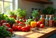 © Yaroslava - vibrant kitchen prep colorful ingredients fresh vegetables fruits spices herbs beautifully arranged ready cooking, rainbow, lgbtq, lgbt, pride, love, equality