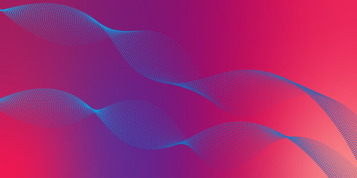 Vector abstract colorful flowing wave lines isolated on colorful background.