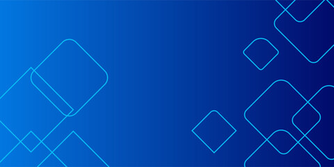 Aufkleber - Modern blue background for presentation design with abstract geometrics shapes decoration. Vector illustration for technology, game design, business