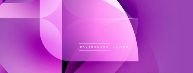 Poster - Abstract purple background. Overlapping shapes create dynamic visual effect. Modern design suitable for banners, presentations.