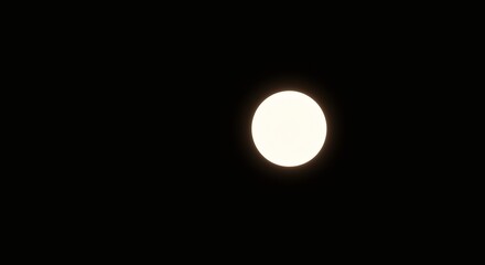 Aufkleber - Bright Circular Light Source Illuminated Against a Dark Background