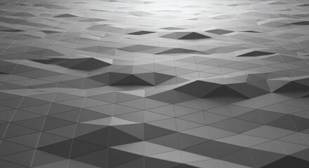 Aufkleber - Abstract gray triangular surface with subtle light and shadow variations, creating a modern geometric pattern.