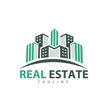 Real Estate Vector Logo Design And logo icon vector design. Rent, sale of real estate vector logo, real estate auction. Vector building logo.