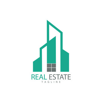 Real Estate Vector Logo Design And logo icon vector design. Rent, sale of real estate vector logo, real estate auction. Vector building logo.