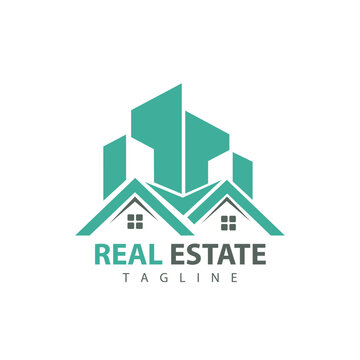 Real Estate Vector Logo Design And logo icon vector design. Rent, sale of real estate vector logo, real estate auction. Vector building logo.