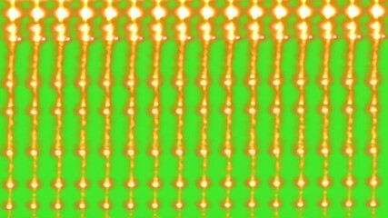 Leinwandbilder - Golden Light Streaks on Green Background Abstract Design Element
