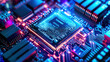 © Thipsuda - Microchip, circuit, technology, electronic, glowing, futuristic