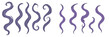 © Mark - Colorful purple swirling patterns designed for art and decoration projects