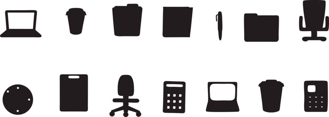 versatile office icons set perfect for branding design projects and scalable logos