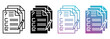 © berkah - survey form best multistyle icon sheet collection