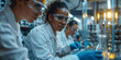 © Drug Development - Scientists Conducting Chemical Experiments in a Sophisticated Chemical Lab: Precision, Safety, and Innovation